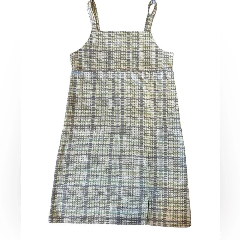 Beautees Spaghetti Strap Plaid Girl's Dress Youth Size 10